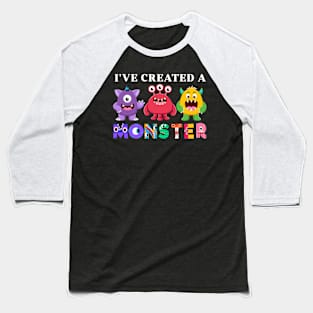 I've created a Little Monster Kids Birthday Party Halloween Baseball T-Shirt